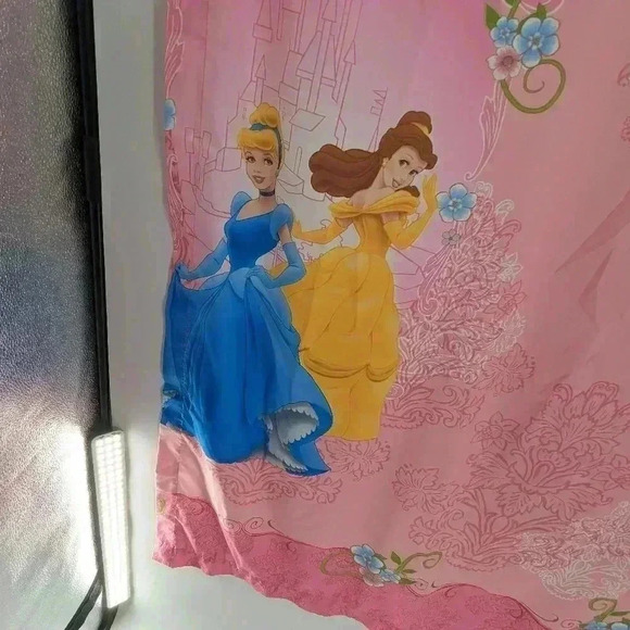 Set of 2 girls room Disney Princess window curtains drapes panels With Sub Panel - Picture 12 of 16